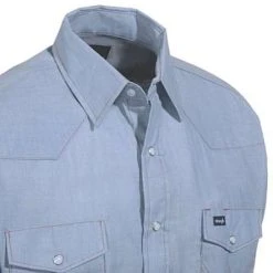 Wrangler Shirts: Men's Chambray 70130 MW Cowboy Cut Long Sleeve Shirt