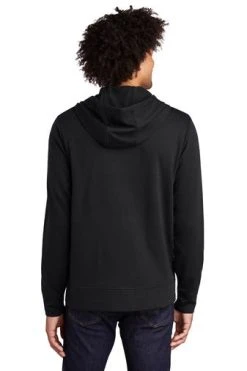 NEW ERA Sport-Tek Jackets: Men's ST293 BTS Black Triad Solid PosiCharge Tri-Blend Wicking Fleece Full-Zip Hooded Jacket -Work Attire Shop 9760 blacktriadso 2 st293blacktriadsomodelback 337w