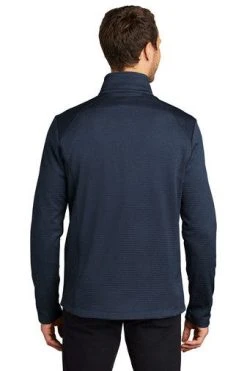 Port Authority Sweatshirts: Men's F248 DBNH Dress Blue Navy Heather Diamond 1/4 Zip Pull Over -Work Attire Shop 9820 dressblnyhe 2 f248dressblnyhemodelback 337w