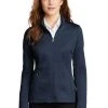 Port Authority Sweatshirts: Women's L249 DBNH Dress Blue Navy Heather Diamond Full Zip -Work Attire Shop 9822 dressblnyhe 1 l249dressblnyhemodelfront 337w