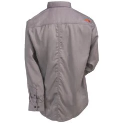Ariat Work FR Shirts: FR Solid Silver Fox Men's 10012253 Long-Sleeve Twill Shirt