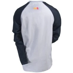 Ariat Work FR Shirts: Men's Baseball 10018439 Grey/Black Crew Neck Tee -Work Attire Shop ariat 10018439 b 01