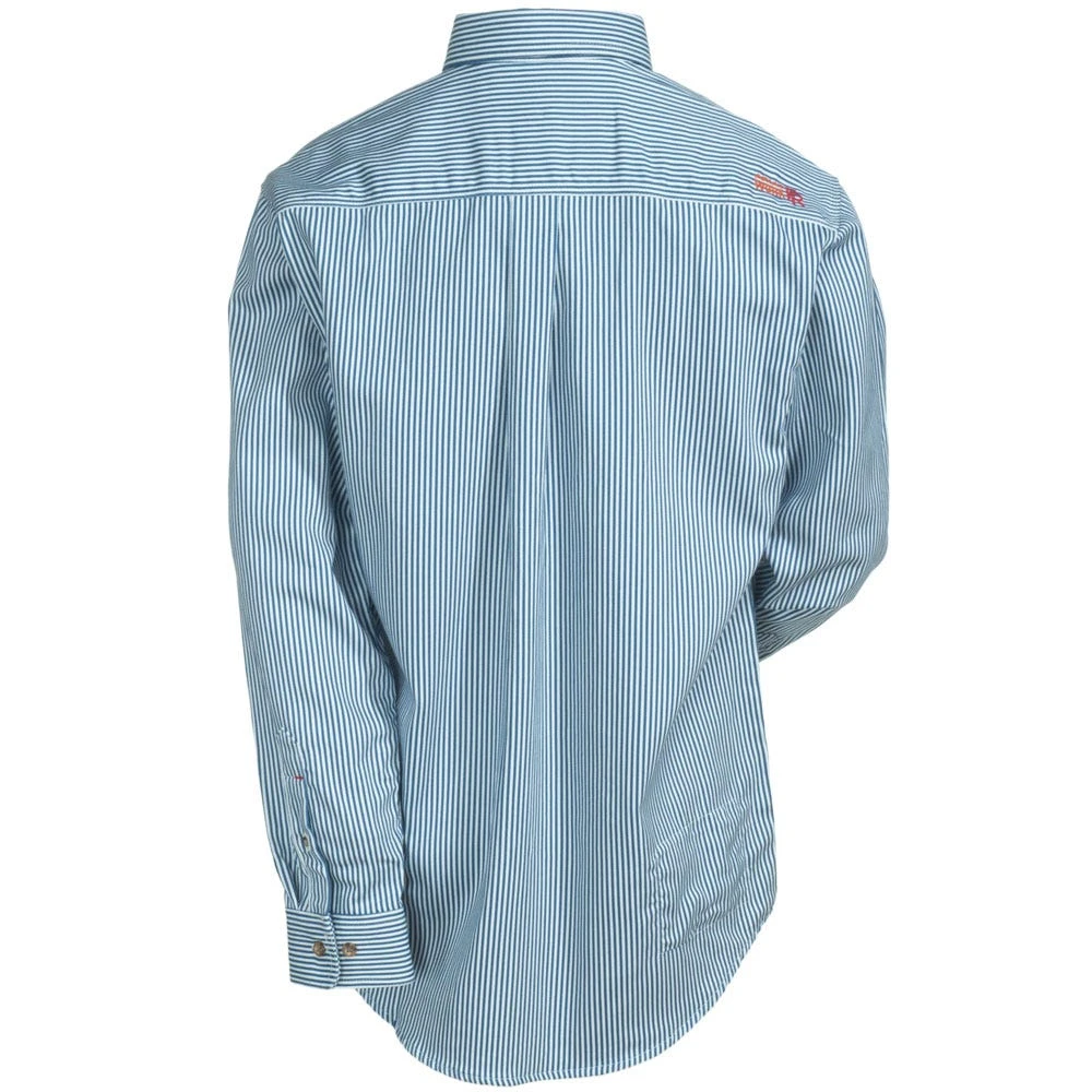 Ariat Shirts: Men's 10012250 Blue Flame-Resistant Stripe Work Shirt 4 Ariat Shirts: Men's 10012250 Blue Flame-Resistant Stripe Work Shirt - Image 2