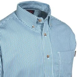 Ariat Shirts: Men's 10012250 Blue Flame-Resistant Stripe Work Shirt 7 Ariat Shirts: Men's 10012250 Blue Flame-Resistant Stripe Work Shirt -Work Attire Shop ariat fr 10012250 cd 1