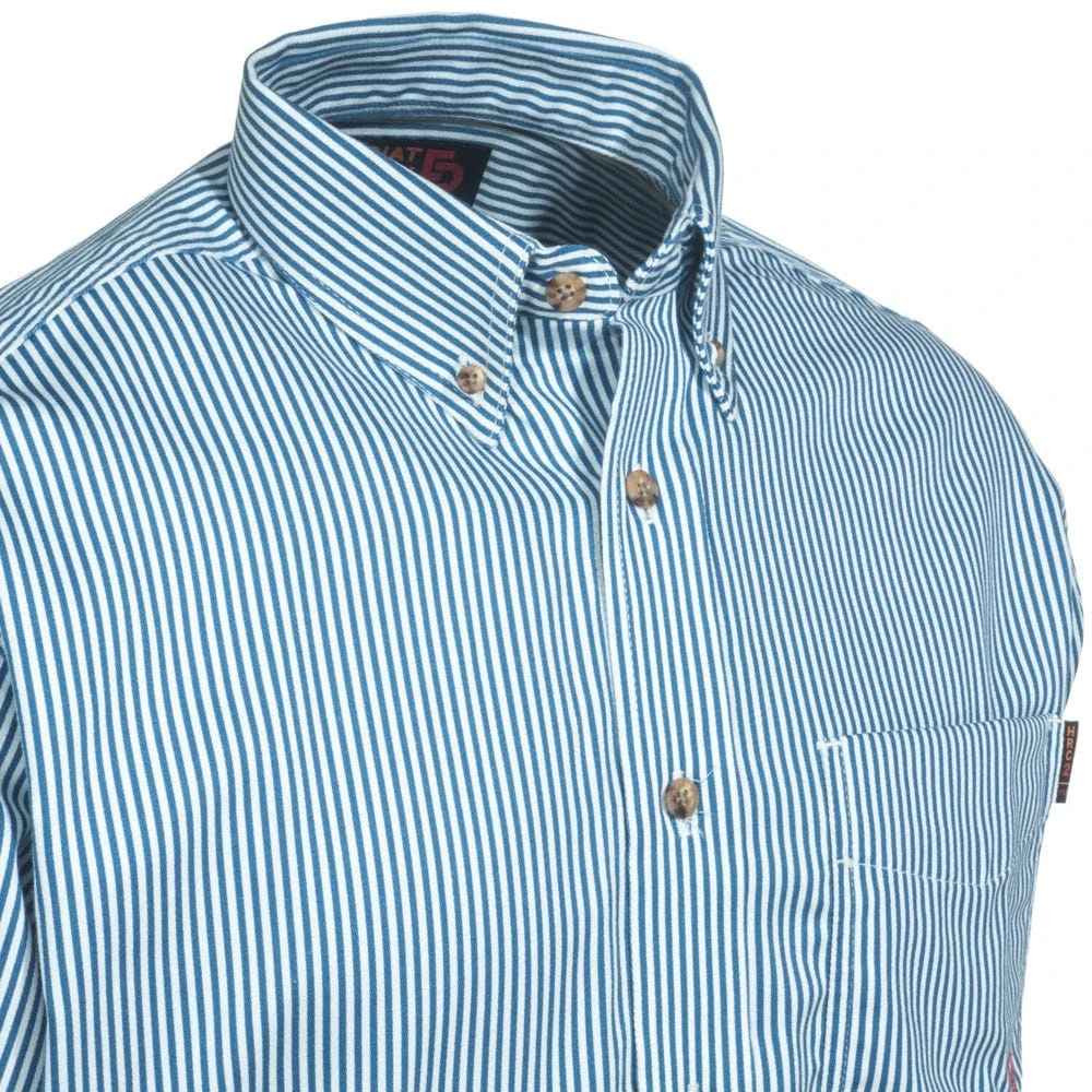 Ariat Shirts: Men's 10012250 Blue Flame-Resistant Stripe Work Shirt 5 Ariat Shirts: Men's 10012250 Blue Flame-Resistant Stripe Work Shirt - Image 3