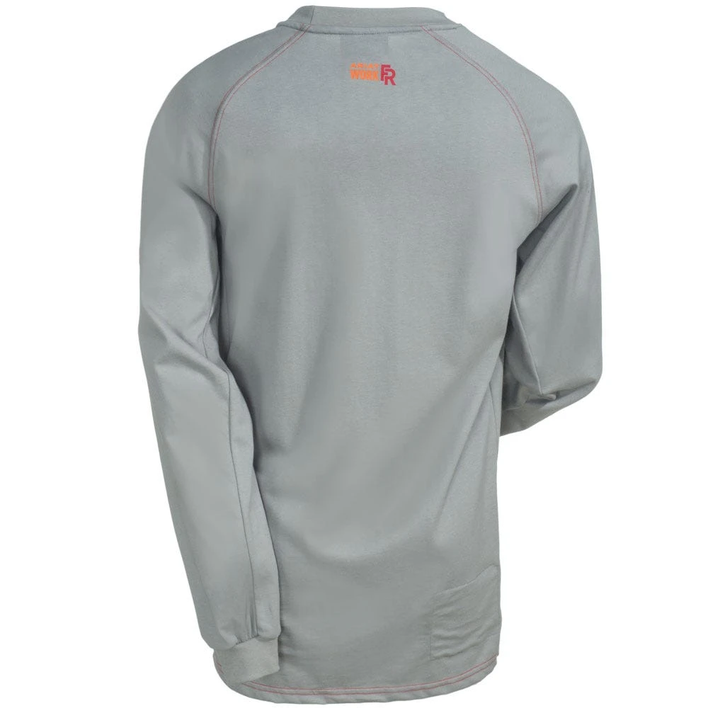 Ariat Shirts: Men's 10012258 Flame-Resistant Long-Sleeve Silver Fox Crew Shirt 3 Ariat Shirts: Men's 10012258 Flame-Resistant Long-Sleeve Silver Fox Crew Shirt