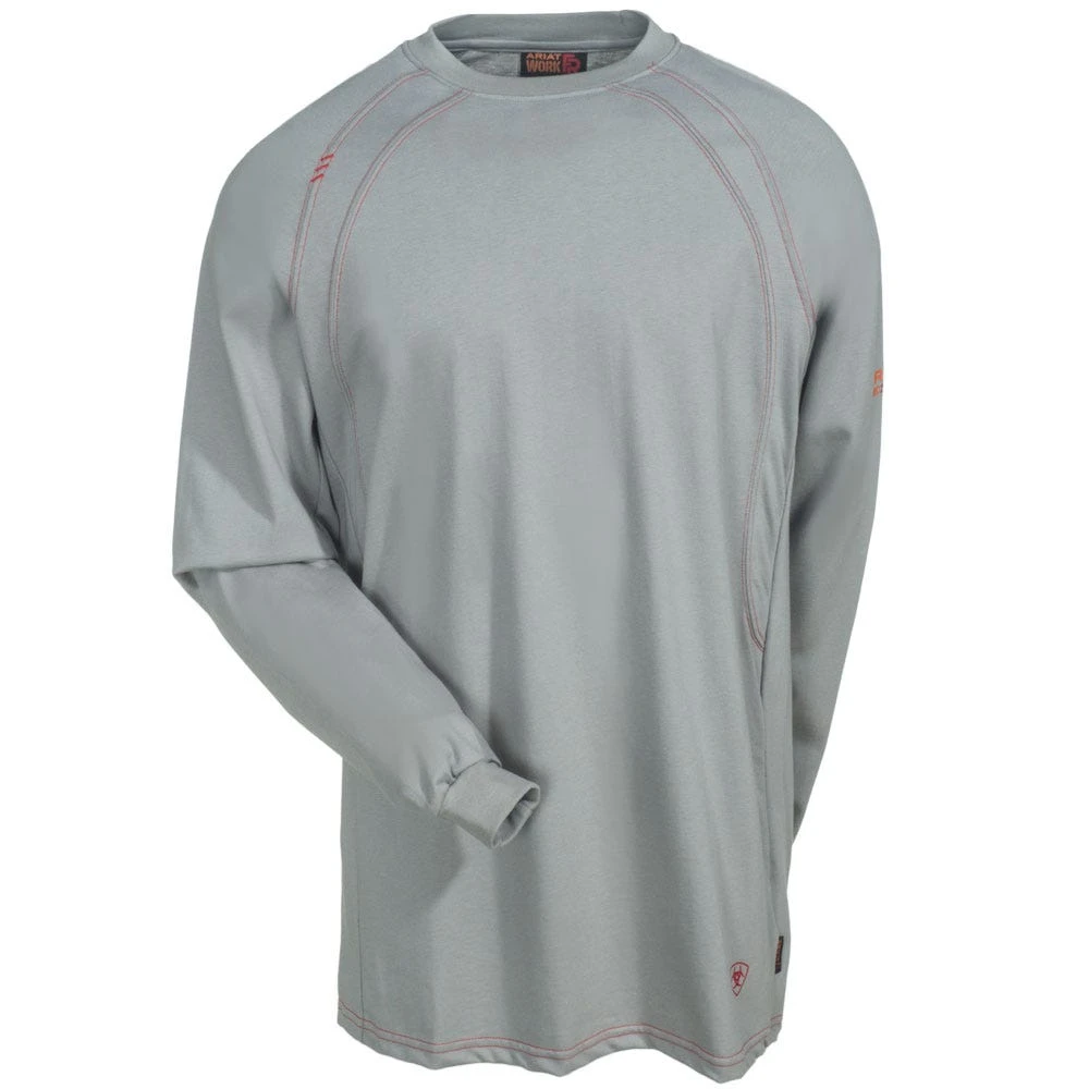 Ariat Shirts: Men's 10012258 Flame-Resistant Long-Sleeve Silver Fox Crew Shirt 5 Ariat Shirts: Men's 10012258 Flame-Resistant Long-Sleeve Silver Fox Crew Shirt - Image 3