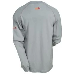 Ariat Shirts: Men's 10013519 Flame-Resistant Long-Sleeve Silver Fox Henley Shirt