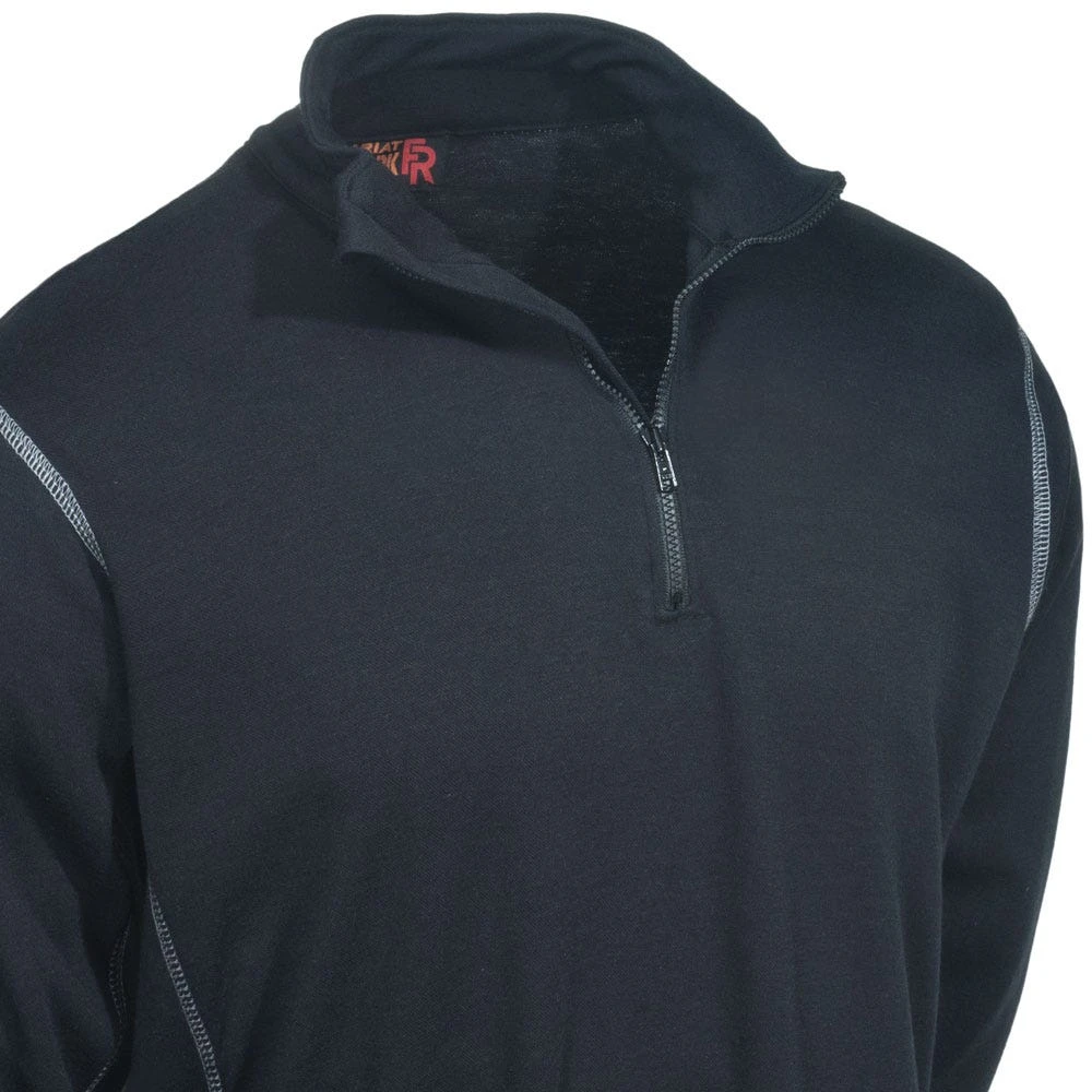 Ariat Shirts: Men's 10014378 Black Flame-Resistant Polartec Baselayer Shirt 4 Ariat Shirts: Men's 10014378 Black Flame-Resistant Polartec Baselayer Shirt - Image 2