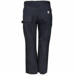 Carhartt Pants: Men's B324 BLK Black Relaxed Fit Cotton Work Dungarees -Work Attire Shop b324blk carharttb 01 1