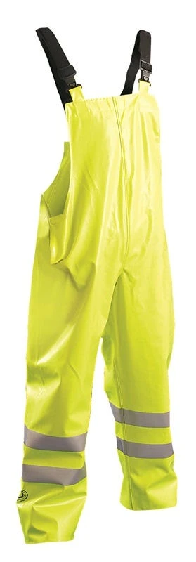 OccuNomix Pants: Men's LUX TBIB Yellow Premium Flame Resistant Rain Bib Pants 3 OccuNomix Pants: Men's LUX TBIB Yellow Premium Flame Resistant Rain Bib Pants