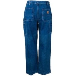 Carhartt Jeans: Men's B73 DST Double Front Logger Heavyweight Loose Fit Utility Jeans -Work Attire Shop b73dst carharttb 01