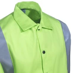 Black Stallion Jackets: Men's JF1012 LM Hi Vis Lime Green FR Welding TruGuard 200 Jacket -Work Attire Shop black stallion jf1012 lm cd 01