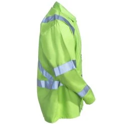 Black Stallion Jackets: Men's JF1012 LM Hi Vis Lime Green FR Welding TruGuard 200 Jacket -Work Attire Shop black stallion jf1012 lm r 01