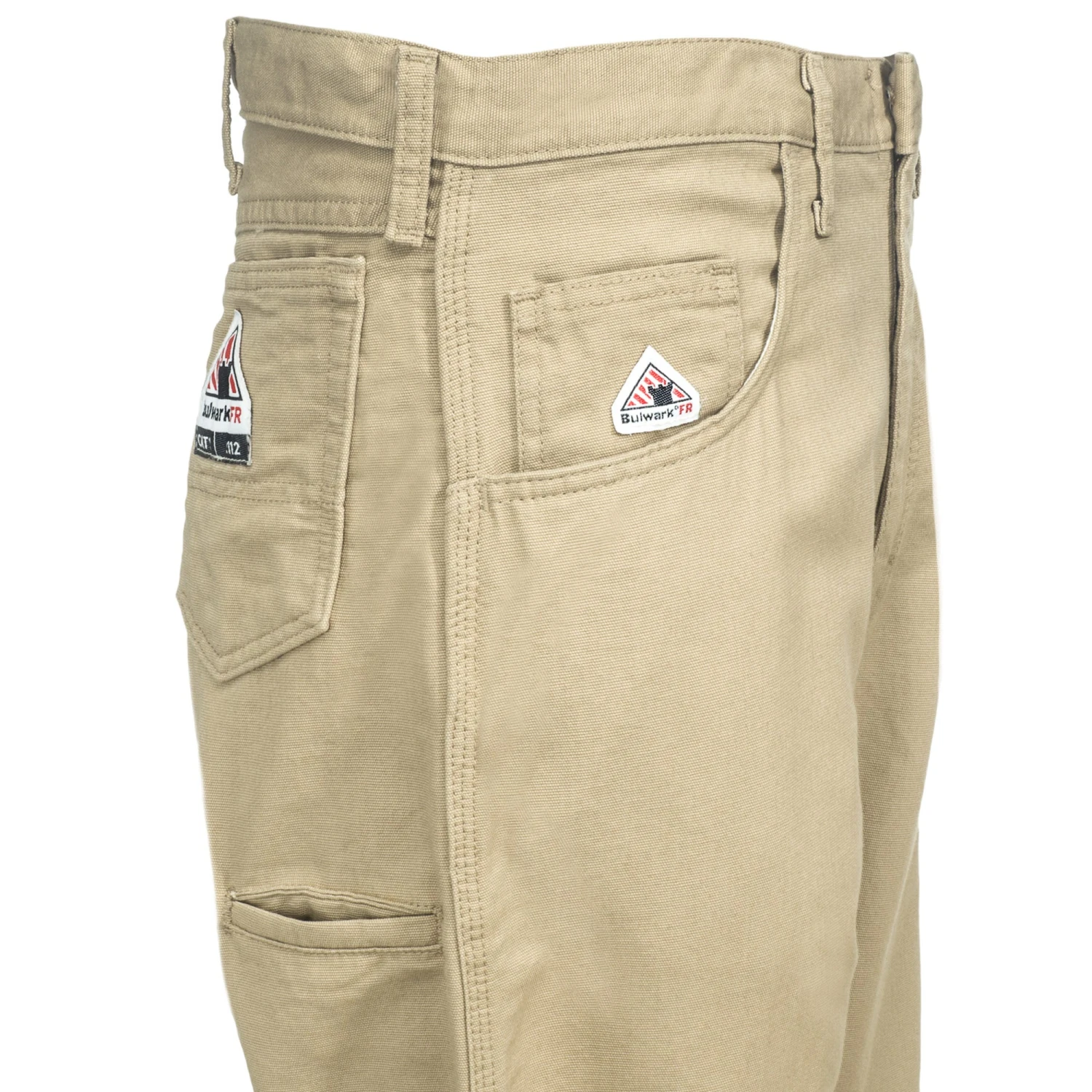 Bulwark Pants: Men's Flame-Resistant PLJ6 KH Khaki Excel Canvas Pants 2 Bulwark Pants: Men's Flame-Resistant PLJ6 KH Khaki Excel Canvas Pants