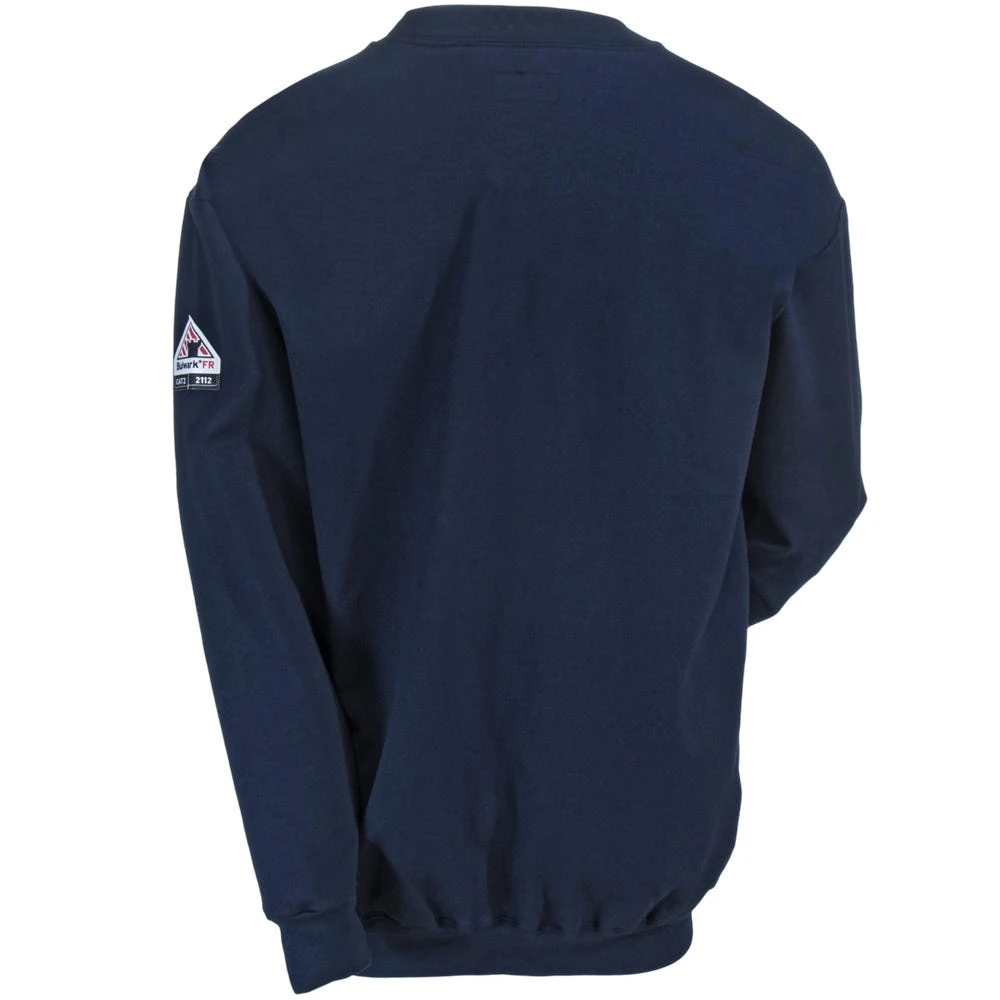 Bulwark Sweatshirts: Men's SEC2 NV Flame-Resistant Navy Blue Crewneck 5 Bulwark Sweatshirts: Men's SEC2 NV Flame-Resistant Navy Blue Crewneck - Image 3