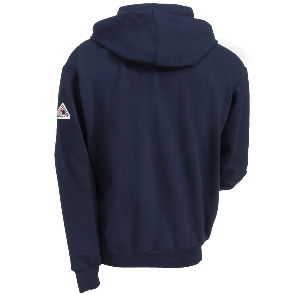 Bulwark Sweatshirts: Men's SEH4 NV Navy Flame-Resistant Hooded Zip-Up Sweatshirt 7 Bulwark Sweatshirts: Men's SEH4 NV Navy Flame-Resistant Hooded Zip-Up Sweatshirt - Image 5