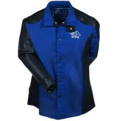 Black Stallion Jackets: Men's Blue BXRB9C PS Flame-Resistant Welding Jacket -Work Attire Shop bxrb9c ps bsxf 01 without flame