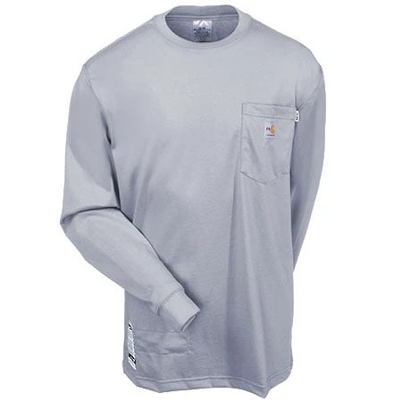 Carhartt Force Shirts: Men's Force 100235 051 Light Gray Flame Resistant Work Shirt 4 Carhartt Force Shirts: Men's Force 100235 051 Light Gray Flame Resistant Work Shirt - Image 2