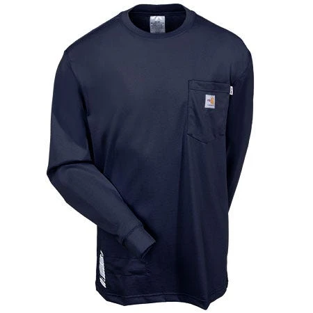 Carhartt Force Shirts: Men's Flame Resistant Force Dark Navy 100235 410 Work Shirt 4 Carhartt Force Shirts: Men's Flame Resistant Force Dark Navy 100235 410 Work Shirt - Image 2