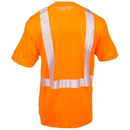 Carhartt Force Shirts: Men's Force Orange 100495 824 Hi Vis Short Sleeve Work Shirt 5 Carhartt Force Shirts: Men's Force Orange 100495 824 Hi Vis Short Sleeve Work Shirt - Image 3