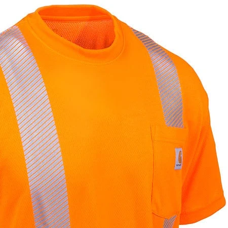 Carhartt Force Shirts: Men's Force Orange 100495 824 Hi Vis Short Sleeve Work Shirt 3 Carhartt Force Shirts: Men's Force Orange 100495 824 Hi Vis Short Sleeve Work Shirt