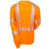Carhartt Force Shirts: Men's Force Orange 100496 824 Hi Vis Long Sleeve Shirt -Work Attire Shop carhartt 100496824 b 01