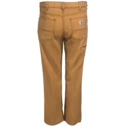 Carhartt Pants: Men's 102517 918 Brown Hickory Rigby Rugged Flex Canvas Five-Pocket Pants
