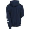 Carhartt Sweatshirts: Men's K288 472 New Navy Blue Midweight Hooded Logo Sweatshirt 2 Carhartt Sweatshirts: Men's K288 472 New Navy Blue Midweight Hooded Logo Sweatshirt -Work Attire Shop carhartt k288472 b 01