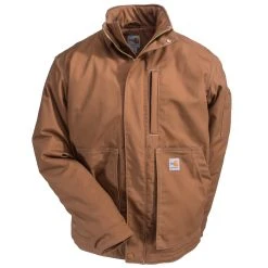 Carhartt Jackets: Men's FR Brown 102692 211 Full Swing Lanyard Access Jacket -Work Attire Shop carhartt 102692 211 1