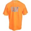 CAT Apparel Shirts: Men's 1510499 607 Hi Vis Orange Trademark Shirt -Work Attire Shop cat 1510499 607 b 01