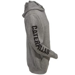 CAT Apparel Sweatshirts: Men's 1910709 004 Grey Hooded Trademark Banner Sweatshirt 11 CAT Apparel Sweatshirts: Men's 1910709 004 Grey Hooded Trademark Banner Sweatshirt -Work Attire Shop cat 1910709 004 r 01