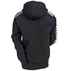 CAT Apparel Sweatshirts: Men's 1910802 016 Black Logo Panel Hooded Sweatshirt