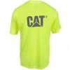 CAT Apparel Shirts: Men's Hi Vis Yellow 1510499 407 Trademark Pocket Tee Shirt -Work Attire Shop cat apparel 1510499 407 b 01