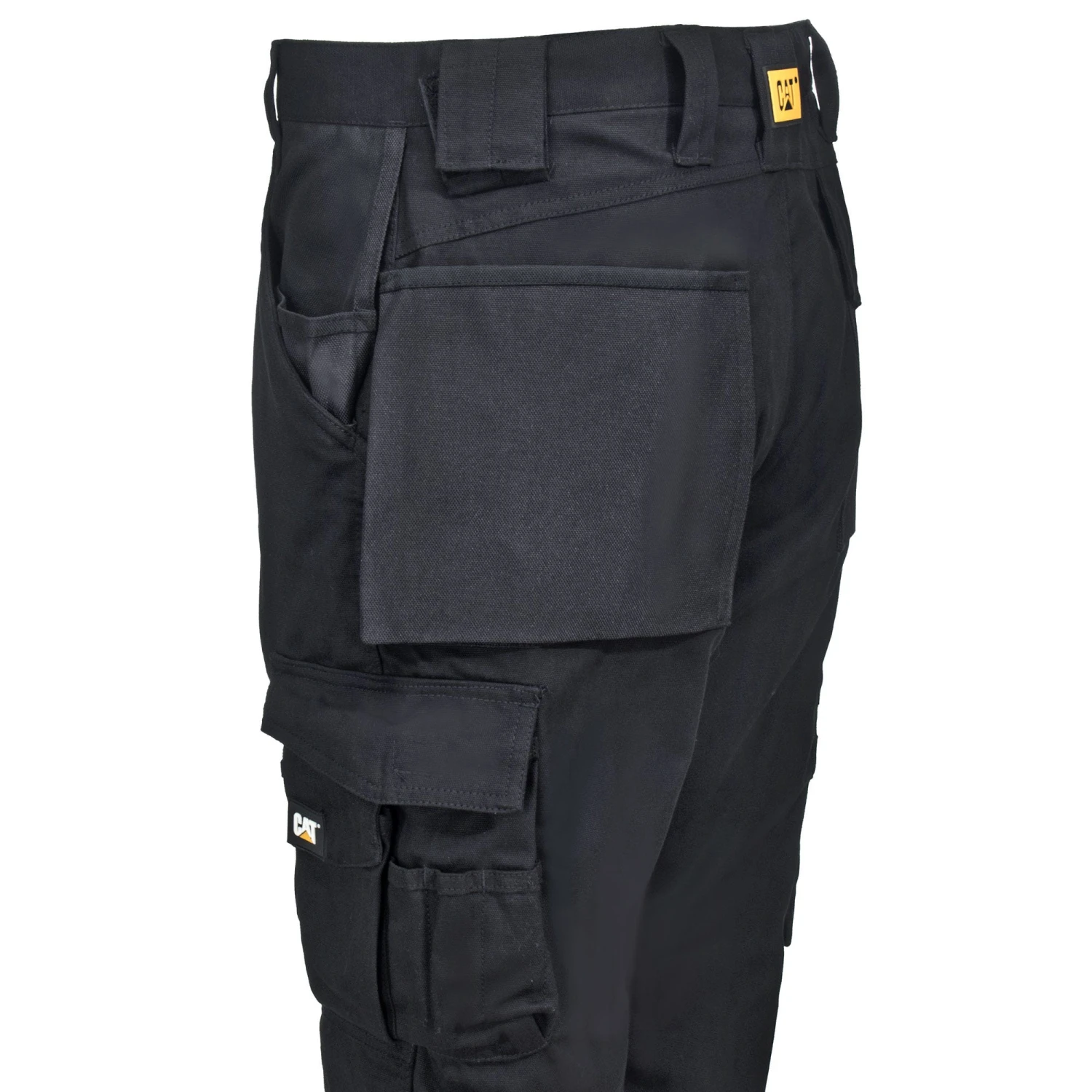 CAT Apparel Pants: Men's C172 016 Black Multi-Pocket Trademark Trousers 5 CAT Apparel Pants: Men's C172 016 Black Multi-Pocket Trademark Trousers - Image 3