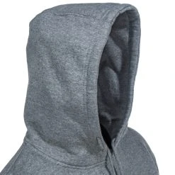 CAT Apparel Sweatshirts: Men's W10646 004 Dark Heather Grey Trademark Hooded Sweatshirt -Work Attire Shop cat w10646 dhtr h 01