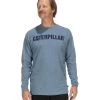 CAT Apparel Shirts: Men's 1510399 10956 Niagara UPF Defender Long-Sleeve Tee Shirt -Work Attire Shop cat workwear mens upf defender l s tee niagra 1510399 10956 f 720x 1