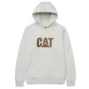 Caterpillar Sweatshirts: Men's W10646 13325 Cream Heather Trademark Hooded Sweatshirt -Work Attire Shop creamheatheredit