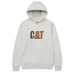 Caterpillar Sweatshirts: Men's W10646 13325 Cream Heather Trademark Hooded Sweatshirt