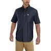 Carhartt Shirts: Men's 103555 412 Navy Rugged Flex Relaxed Fit Midweight Canvas Short Sleeve Shirt 2 Carhartt Shirts: Men's 103555 412 Navy Rugged Flex Relaxed Fit Midweight Canvas Short Sleeve Shirt -Work Attire Shop download 2022 05 06t151641.102
