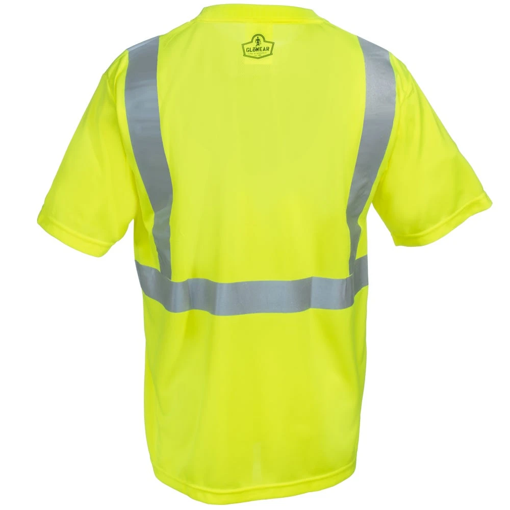 Ergodyne GloWear Men's 8289 Class 2 Economy Hi-Vis Lime Green T-Shirt 3 Ergodyne GloWear Men's 8289 Class 2 Economy Hi-Vis Lime Green T-Shirt