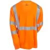 Ergodyne Shirts: 8391 OR High Visbility Men's Orange GloWear Class 3 Long Sleeve Shirt -Work Attire Shop ergodyne 8391 org b 01