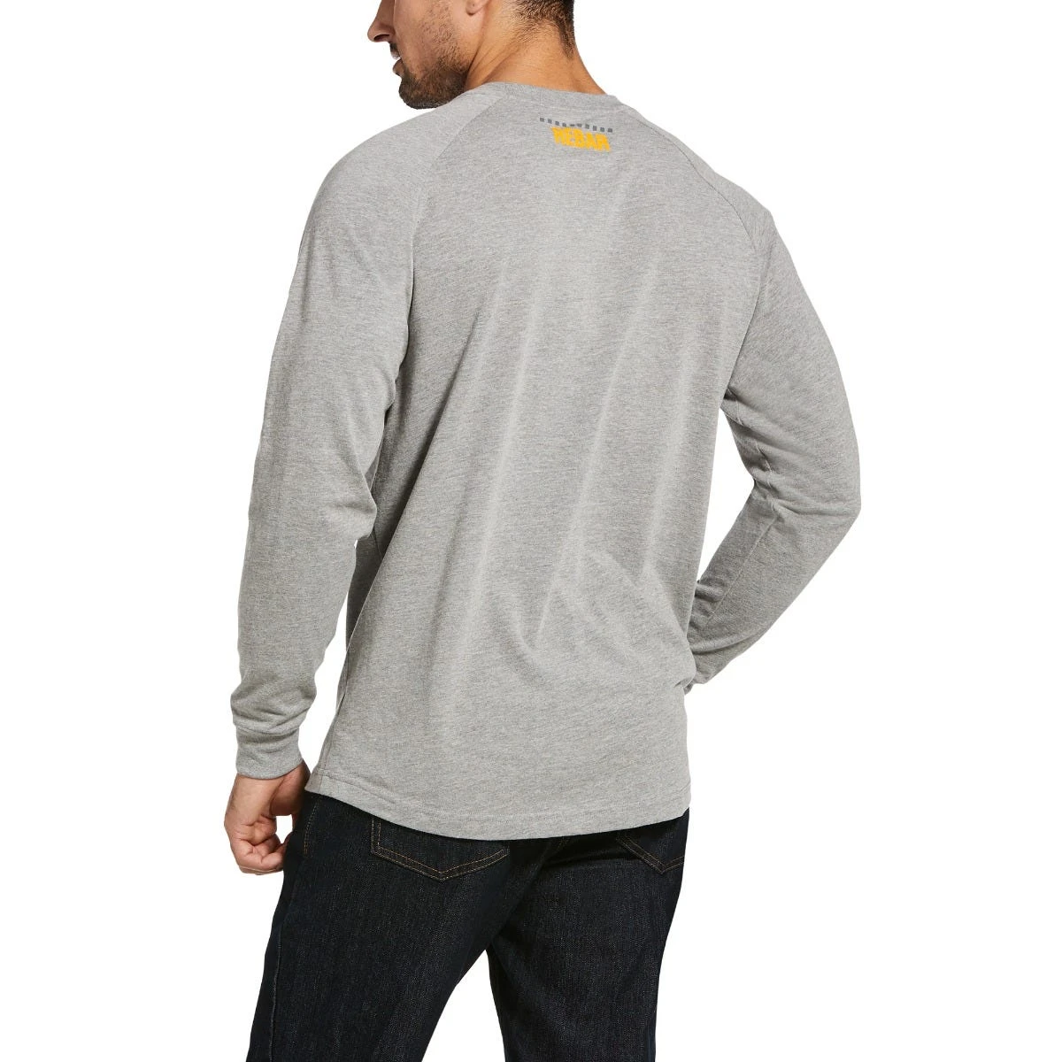Ariat Rebar Shirt: Men's 10032849 Heather Grey Cotton Strong Block T-Shirt 3 Ariat Rebar Shirt: Men's 10032849 Heather Grey Cotton Strong Block T-Shirt