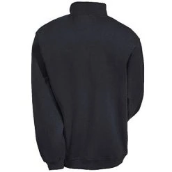 Sport-Tek Sweatshirts: Men's ST253 BK Black Colorfast Quarter Zip Sweatshirt