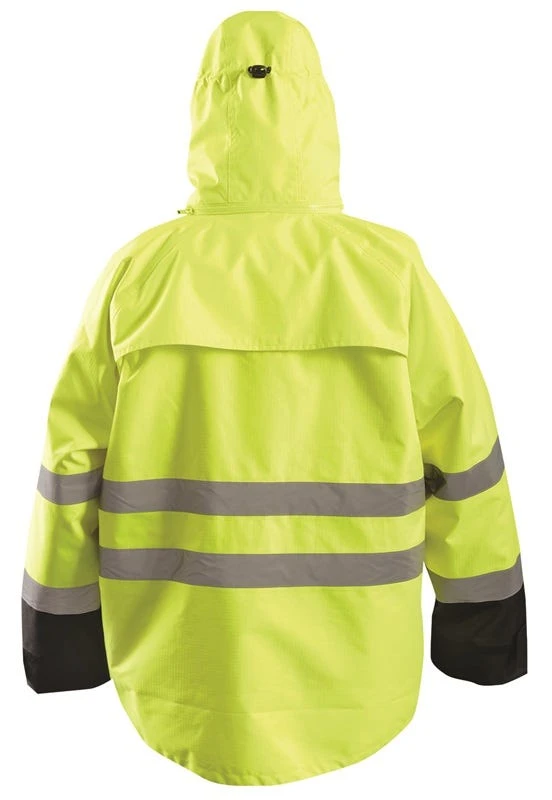 OccuNomix Jackets: Men's LUX RSDJKT Yellow Barka 2-in-1 Black Bottom Rip Stop Fleece Jacket 4 OccuNomix Jackets: Men's LUX RSDJKT Yellow Barka 2-in-1 Black Bottom Rip Stop Fleece Jacket - Image 2