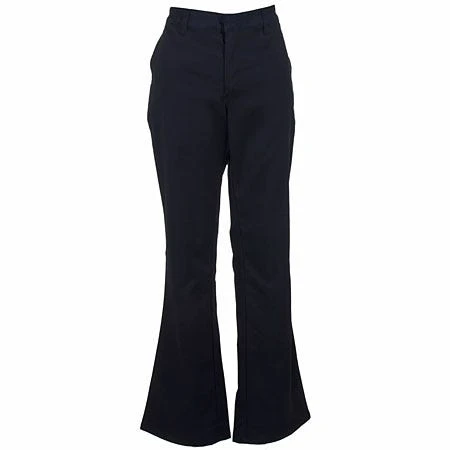 Dickies Pants: Women's FP121 BK Black Flat Front Stretch Twill Pants 4 Dickies Pants: Women's FP121 BK Black Flat Front Stretch Twill Pants - Image 2