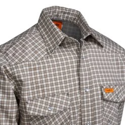 Wrangler Shirts: Men's FR124 MM Plaid Western Flame Resistant Work Shirt 9 Wrangler Shirts: Men's FR124 MM Plaid Western Flame Resistant Work Shirt -Work Attire Shop fr124mm 2