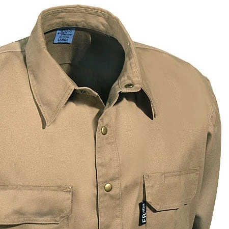 Black Stallion Shirts: Men's Flame-Resistant FS7 KHK Work Shirt 4 Black Stallion Shirts: Men's Flame-Resistant FS7 KHK Work Shirt - Image 2