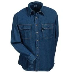 Black Stallion Shirts: Men's FS8 DNM Denim Flame-Resistant Shirt -Work Attire Shop fs8 dnm blackstallionf 01