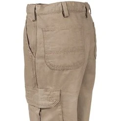 Carhartt Pants: Men's Khaki Flame Resistant Canvas Cargo Pants FRB240 GKH -Work Attire Shop fu2